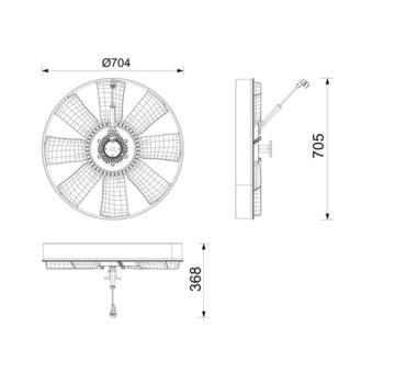 Spojka, větrák chladiče MAHLE CFF 705 000P