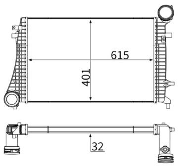 Chladič turba MAHLE CI 166 000S