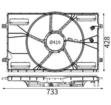 Kryt ventilátoru MAHLE CFS 25 000S