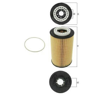 Olejový filtr MAHLE OX 1028D