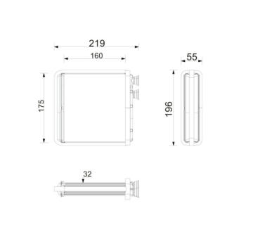 Výměník tepla, vnitřní vytápění MAHLE AH 386 000P