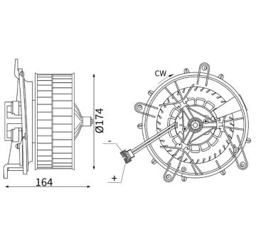 vnitřní ventilátor MAHLE AB 56 000S