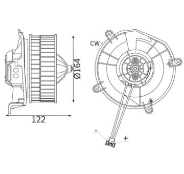 vnitřní ventilátor MAHLE AB 70 000S