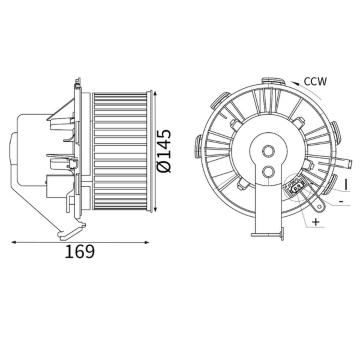 vnitřní ventilátor MAHLE AB 88 000S