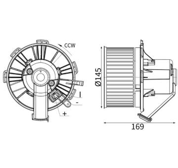 vnitřní ventilátor MAHLE AB 89 000S