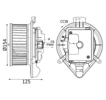 vnitřní ventilátor MAHLE AB 439 000S