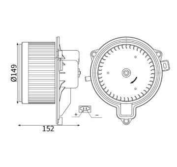 vnitřní ventilátor MAHLE AB 444 000S
