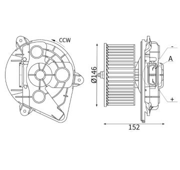 Vnútorný ventilátor MAHLE AB 446 000S