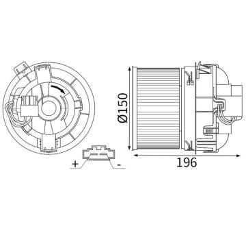vnitřní ventilátor MAHLE AB 449 000S