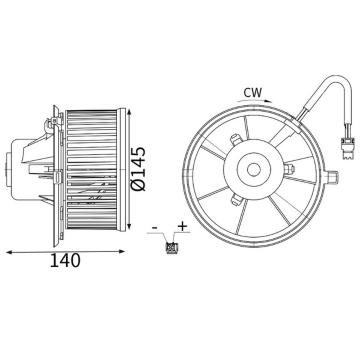 vnitřní ventilátor MAHLE AB 472 000S