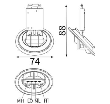 Odpor vnútorného ventilátora MAHLE ABR 39 000S
