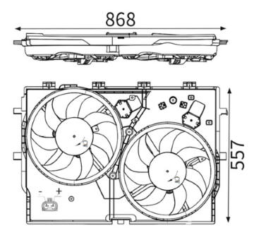 Větrák, chlazení motoru MAHLE CFF 192 000S
