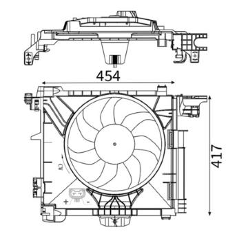 Větrák, chlazení motoru MAHLE CFF 211 000S