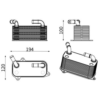 Chladič oleje, automatická převodovka MAHLE CLC 392 000S