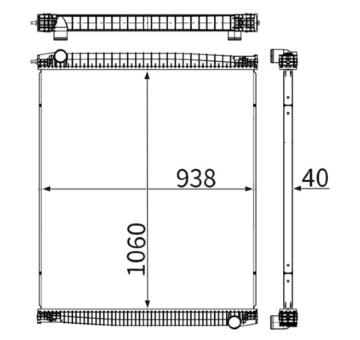 Chladič motora MAHLE CR 1152 000S
