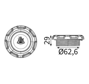 Uzavírací víčko, chladič MAHLE CRB 146 000S