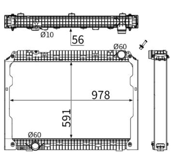 Chladič, chlazení motoru MAHLE CR 2783 000S