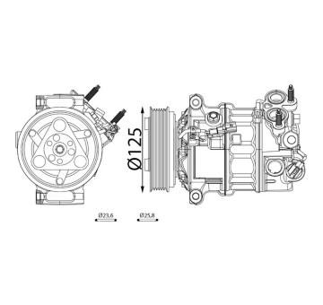 Kompresor klimatizácie MAHLE ACP 511 000S