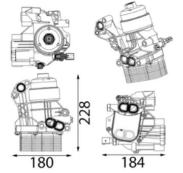 Chladič motorového oleja MAHLE CLC 436 000S