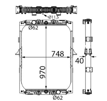 Chladič motora MAHLE CR 688 000S