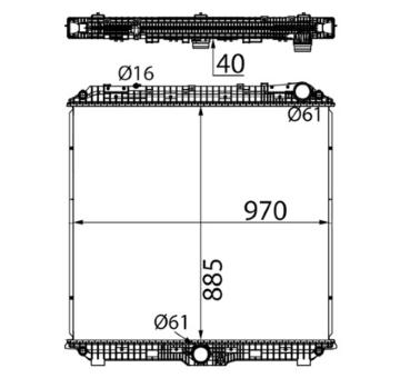 Chladič motora MAHLE CR 2795 000S