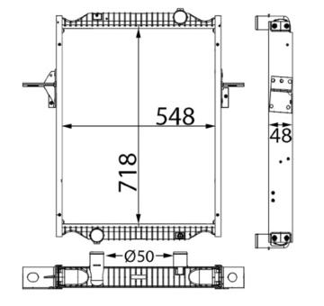 Chladič, chlazení motoru MAHLE CR 2832 000S