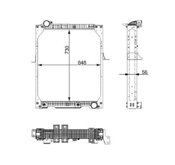 Chladič, chlazení motoru MAHLE CR 663 000S