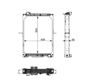 Chladič, chlazení motoru MAHLE CR 665 000S