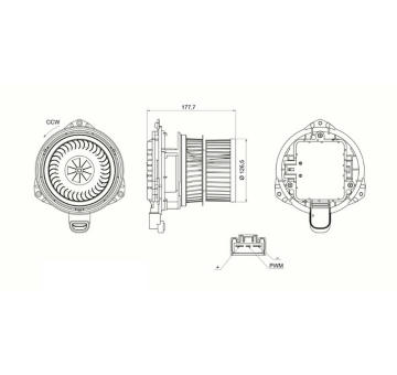 vnitřní ventilátor MAHLE AB 480 000S
