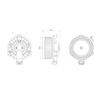 vnitřní ventilátor MAHLE AB 488 000S