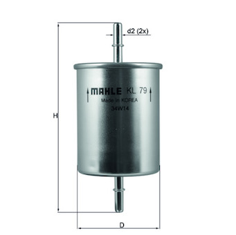 palivovy filtr MAHLE ORIGINAL KL 79