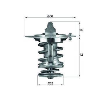 Termostat, chladivo MAHLE TX 83 76D