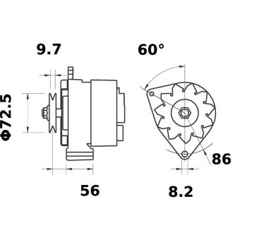 generátor MAHLE MG 628