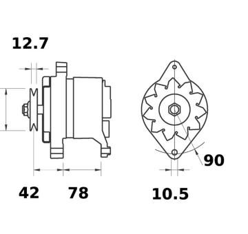 generátor MAHLE MG 588