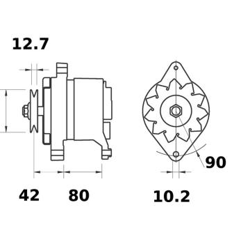 generátor MAHLE MG 455