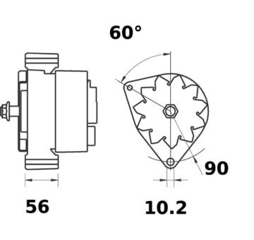 generátor MAHLE MG 458