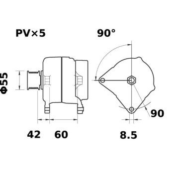 generátor MAHLE MG 70