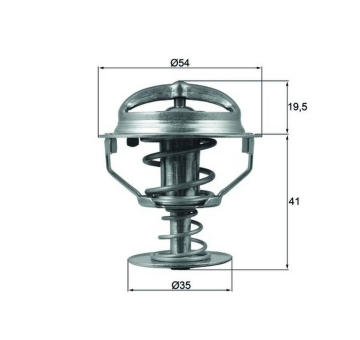 Termostat, chladivo MAHLE TX 164 82D