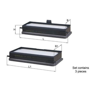 Filtr, vzduch v interiéru MAHLE LA 679/S