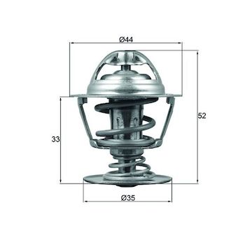 Termostat, chladivo MAHLE TX 173 88D