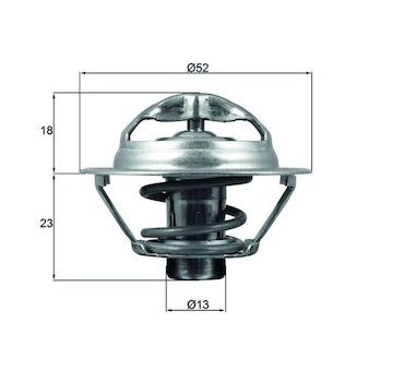 Termostat, chladivo MAHLE TX 175 95D