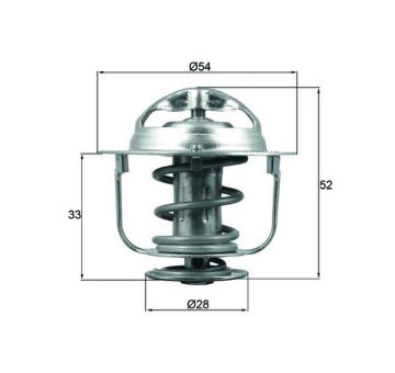 Termostat, chladivo MAHLE TX 176 82D