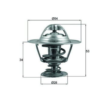 Termostat, chladivo MAHLE TX 203 88D