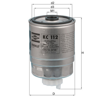 Palivový filtr MAHLE KC 112