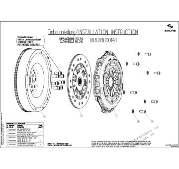 Spojková sada SACHS PERFORMANCE 883089 000148