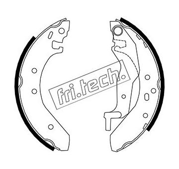 Sada brzdových čelistí fri.tech. 1007.017