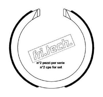Sada brzdových čelistí, parkovací brzda fri.tech. 1027.008