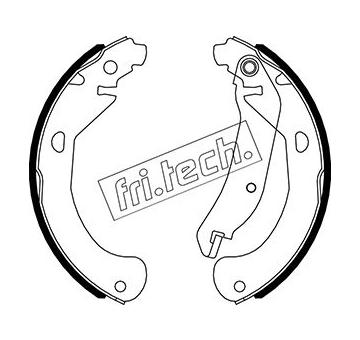 Sada brzdových čelistí fri.tech. 1027.011