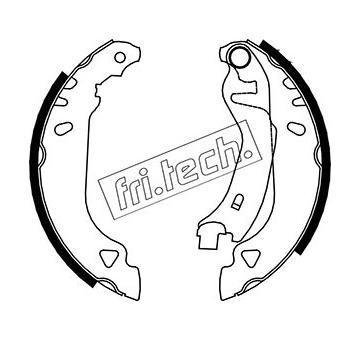 Sada brzdových čelistí fri.tech. 1034.090