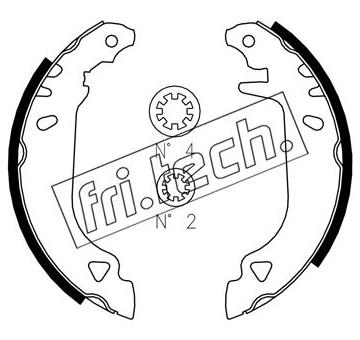 Sada brzdových čelistí fri.tech. 1034.090S